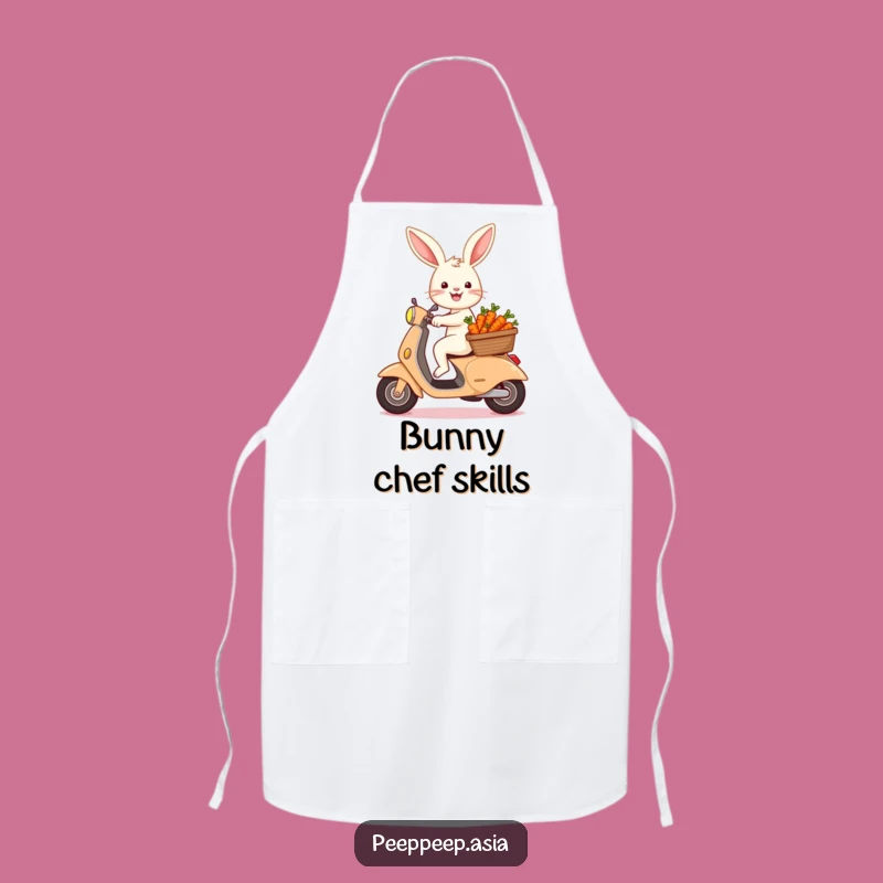 Funny Bunny Scooter Carrot Apron: A Hilarious Gift for Gardeners and Chefs