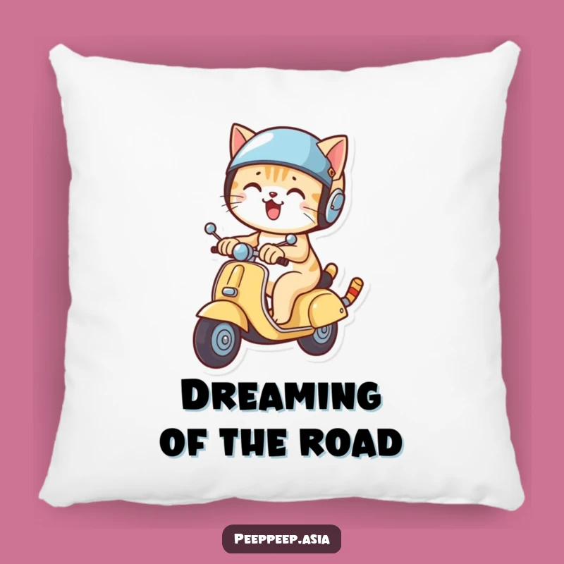 Cozy Funny Cat Scooter Helmet Pillow: Hilarious Gift for Ultimate Comfort and Cuddles