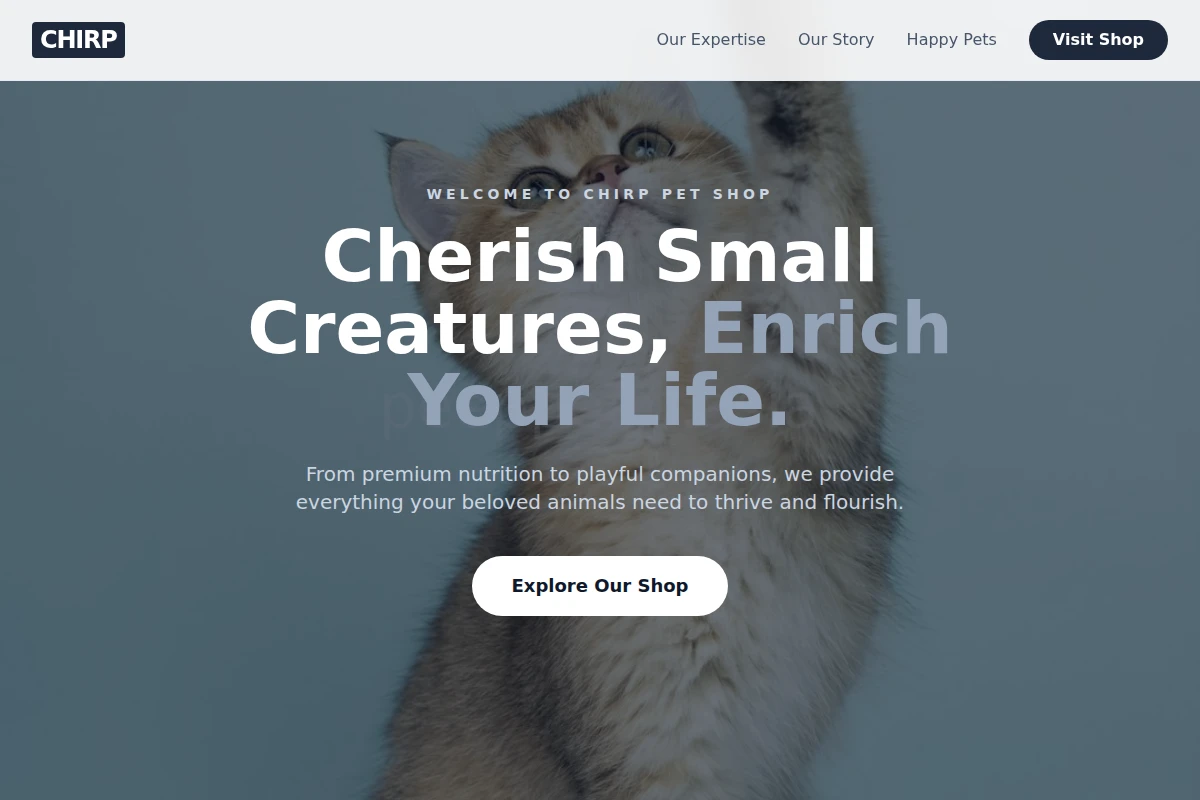 Chirp Pet Shop