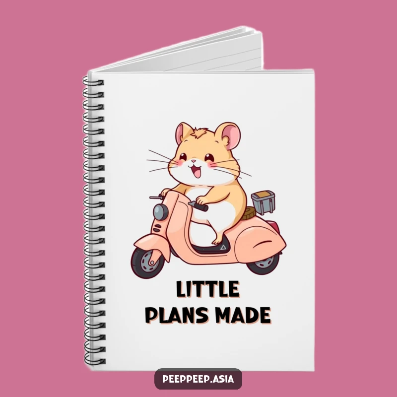 Funny Hamster Scooter Whiskers Notebook: Hilarious Journal for Speedy Ideas