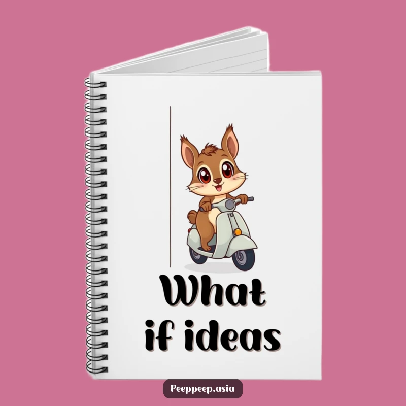 Funny Squirrel Scooter Corner Notebook: Hilarious Journal for Curious Minds