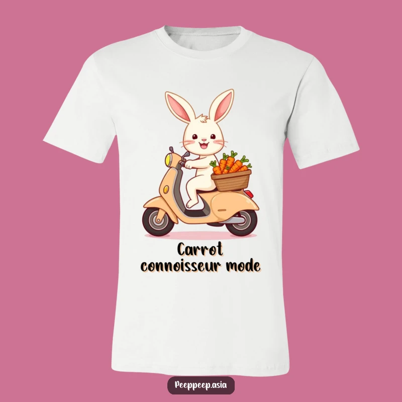 Funny Bunny Scooter Carrot T-Shirt: Hilarious Gift for Adorable Hoppers