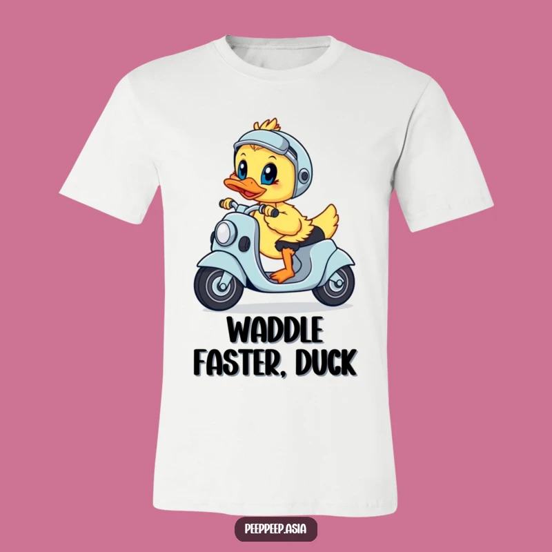 Funny Duckling Scooter T-Shirt - Determinedly Hilarious Style
