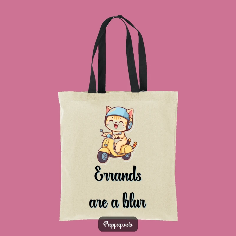 Funny Cat Scooter Helmet Tote Bag: A Hilarious Gift for Stylish Pet Owners