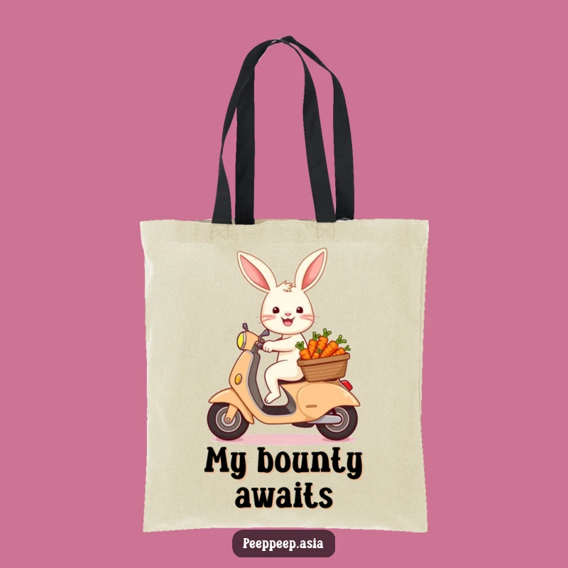 Funny Bunny Scooter Carrot Tote Bag: A Hilarious Gift for Veggie Lovers